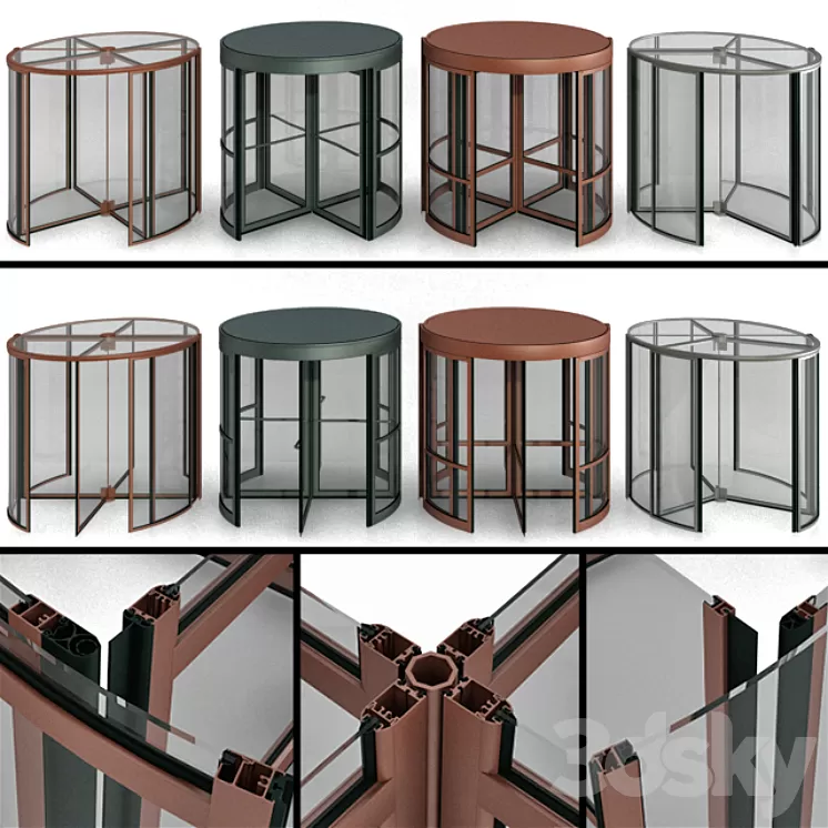 Revolving entrance doors 3D Model