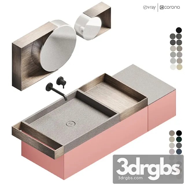 Rexa Design Compact Living 130 Set 1 3D Model Download