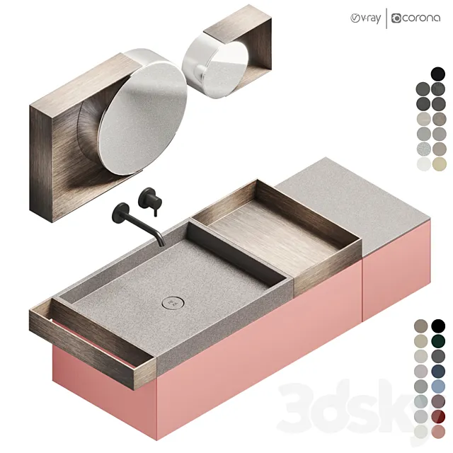 Rexa Design Compact living 130 Set 1 3DModel Rexa Design Compact living 130 Set 1 3DModel