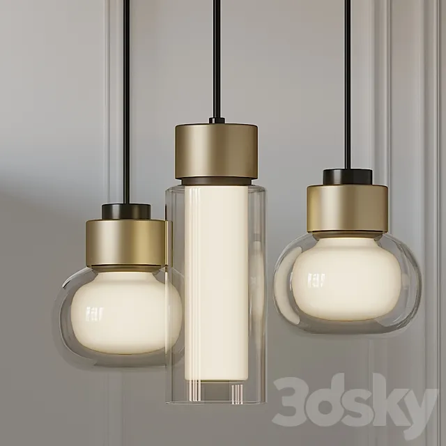 Rexa Design NABILA and OSMAN Pendant lamp 3D Model Rexa Design NABILA and OSMAN Pendant lamp 3D Model