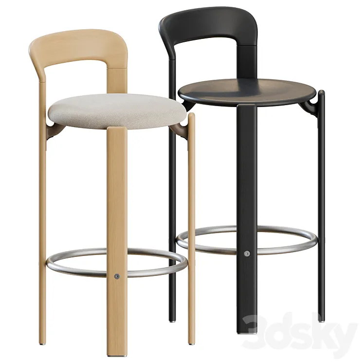 Rey Bar Stool by Hay 3D Model Free Download