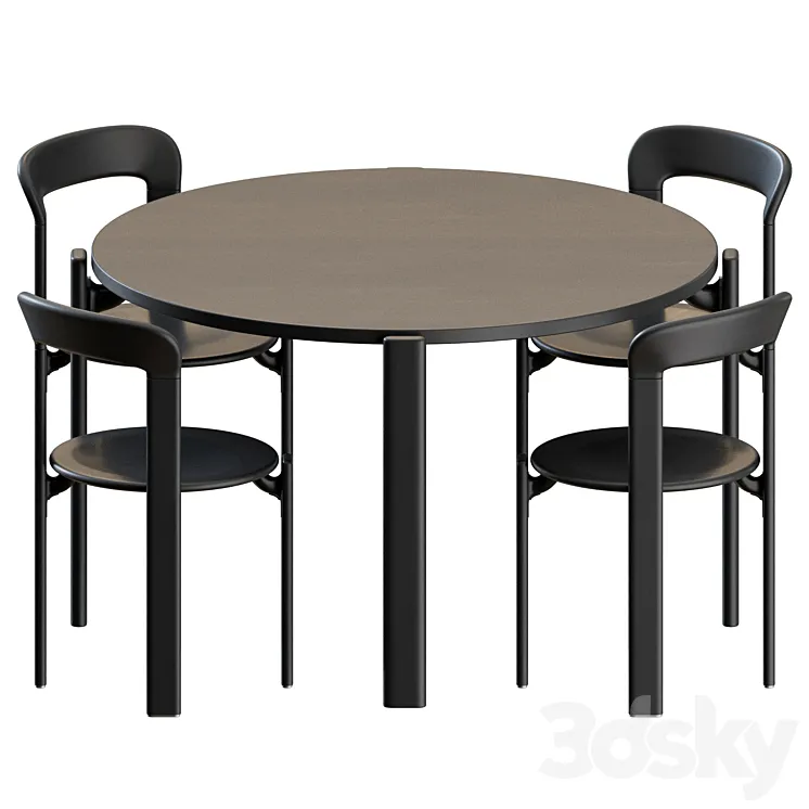 Rey Dinning Set by Hay 3D Model Free Download