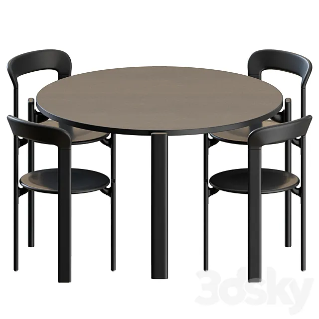 Rey Dinning Set by Hay 3DModel Rey Dinning Set by Hay 3DModel