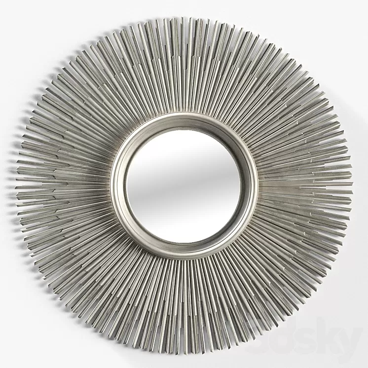 RH 17TH C. ROUND SUNBURST MIRROR 3D Model