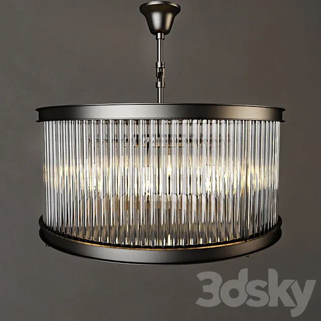 RH 1920S ESSEX CRYSTAL ROD CHANDELIER MEDIUM 3DModel RH 1920S ESSEX CRYSTAL ROD CHANDELIER MEDIUM 3DModel