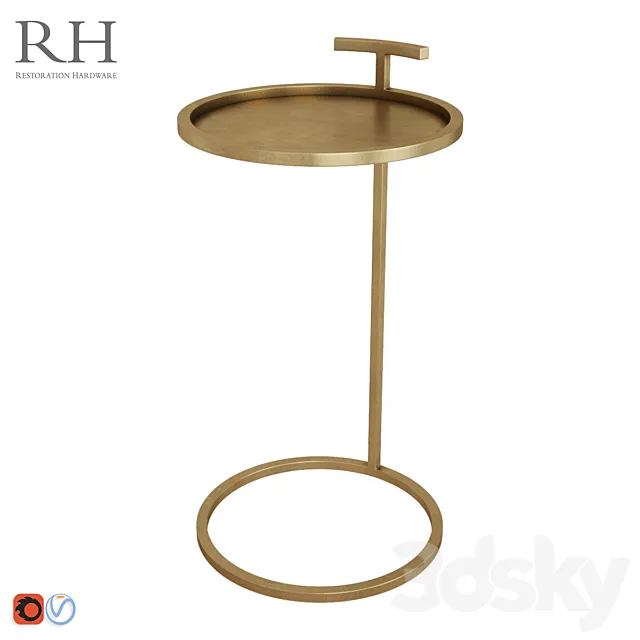 RH 1930S MARTINI SIDE TABLE 3D Model