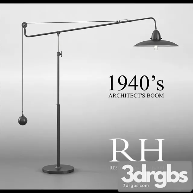 Rh 1940s Architect S Boom Floor Lamp 3D Model Download