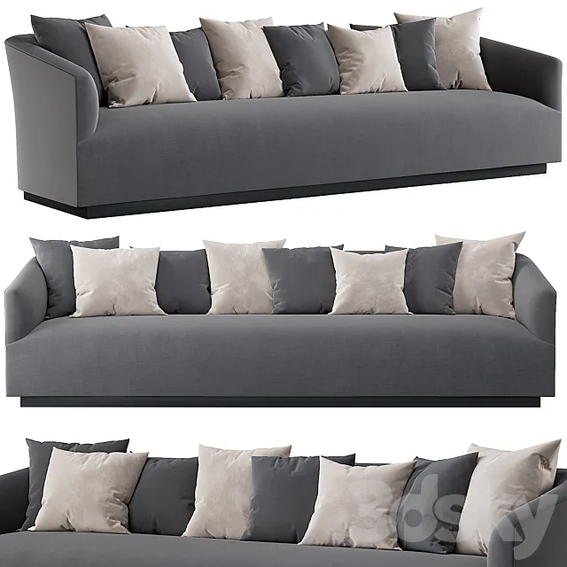 RH | 1950s Italian Shelter Arm sofa 3D Model RH | 1950s Italian Shelter Arm sofa 3D Model