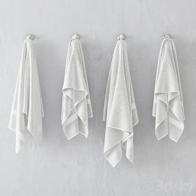 RH 802-GRAM TURKISH TOWEL COLLECTION 3D Model RH 802-GRAM TURKISH TOWEL COLLECTION 3D Model
