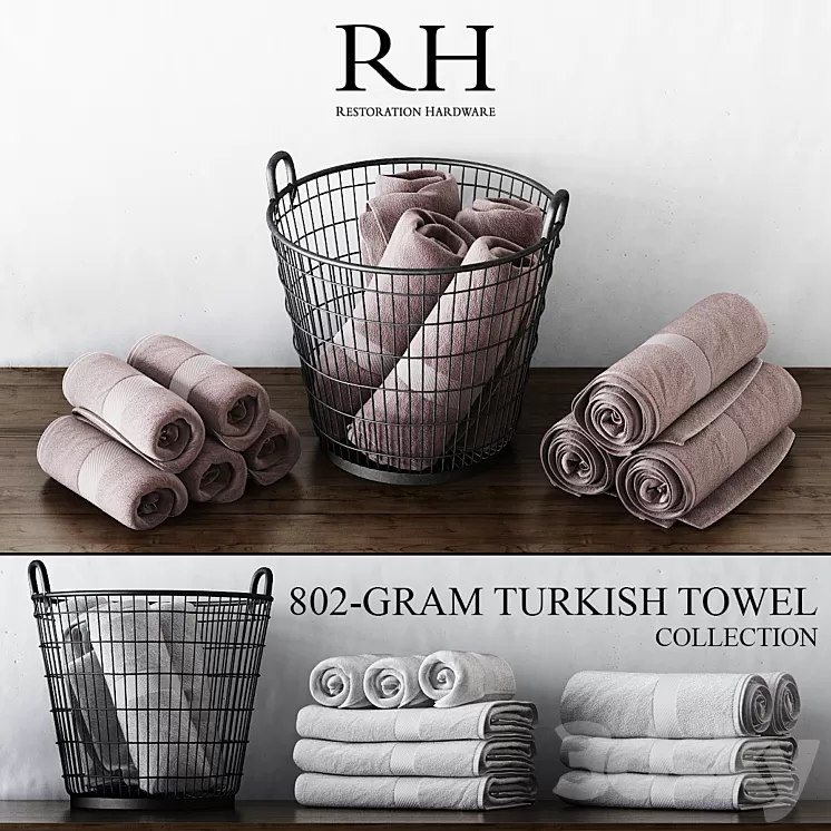RH 802-GRAM TURKISH TOWEL COLLECTION 3D Model