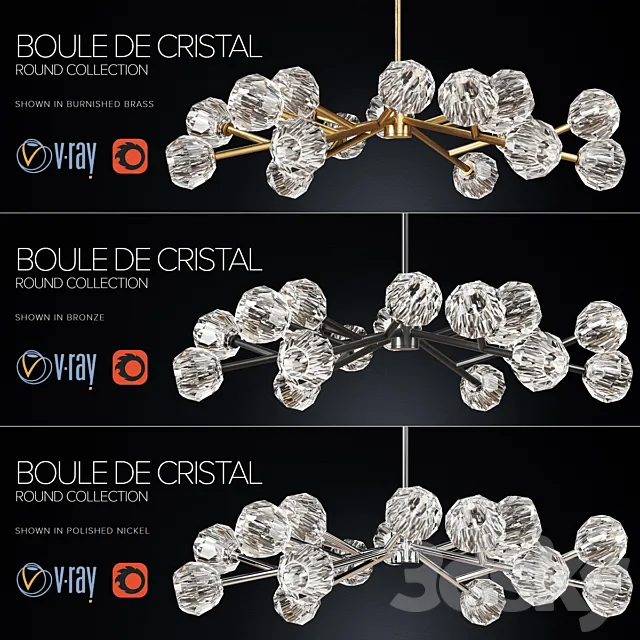 RH _ BOULE DE CRISTAL ROUND COLLECTION 48 3DModel