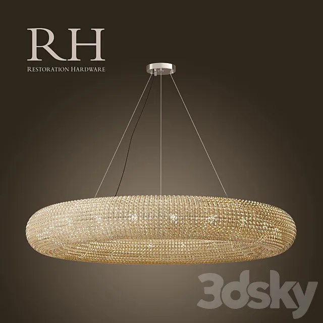 RH _ CRYSTAL HALO CHANDELIER – 71 ” 3D Model RH _ CRYSTAL HALO CHANDELIER – 71 ” 3D Model