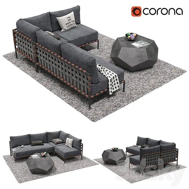 RH _ FLYNN LOUNGE COLLECTION 3D Model RH _ FLYNN LOUNGE COLLECTION 3D Model