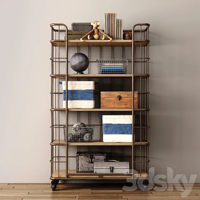 RH _ Industrial baker’s storage rack – large 3D Model