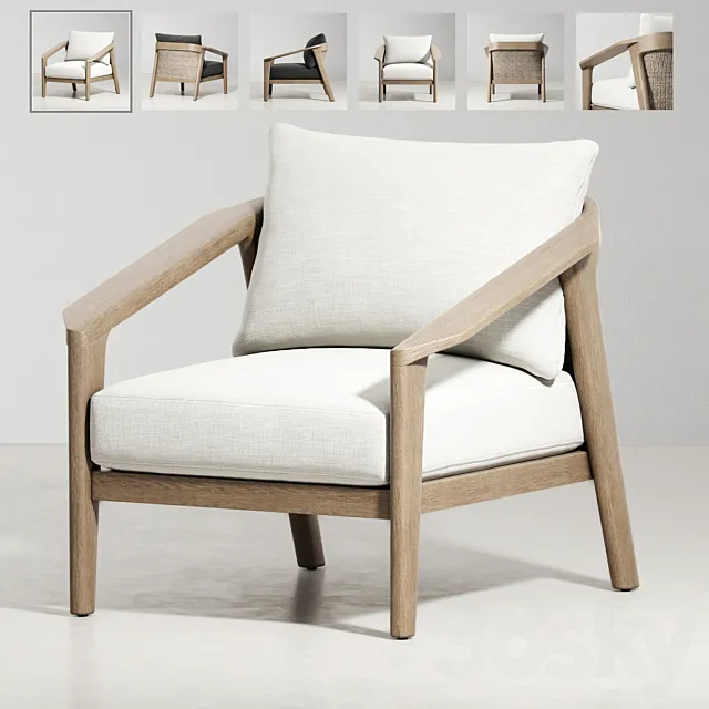 RH _ MALTA TEAK CHAIR 3D Model