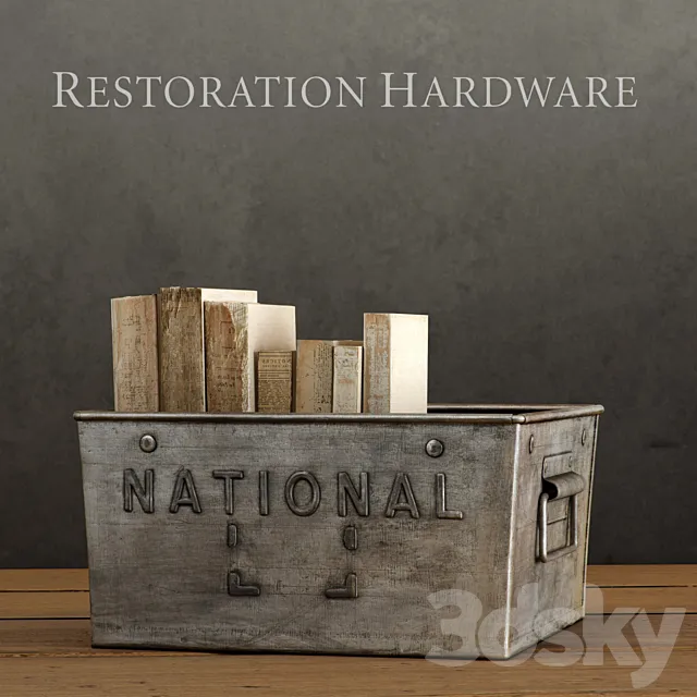 RH _ NATIONAL METAL BIN 3D Model RH _ NATIONAL METAL BIN 3D Model