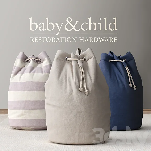 RH _ SOLID CANVAS HAMPER 3DModel RH _ SOLID CANVAS HAMPER 3DModel