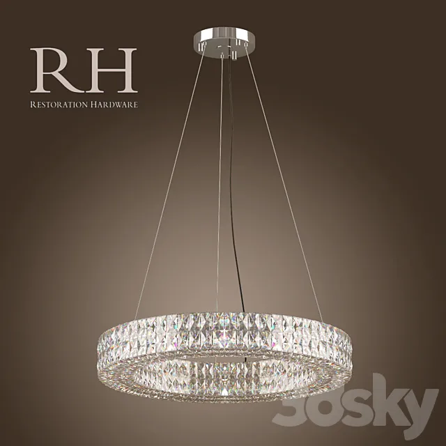 RH _ SPIRIDON RING CHANDELIER 32 3D Model RH _ SPIRIDON RING CHANDELIER 32 3D Model