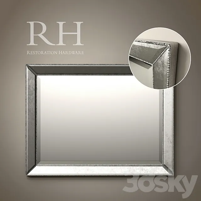 RH _ Venetian Beaded Mirrors 3D Model