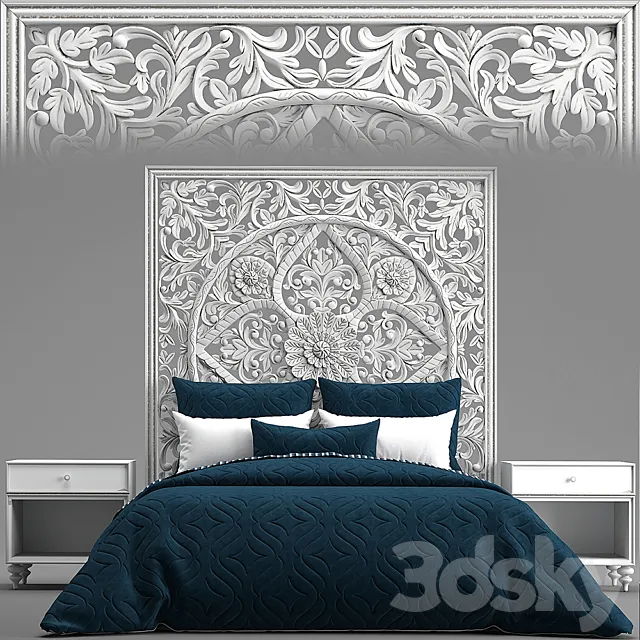 RH ANAYA BED 3DModel RH ANAYA BED 3DModel