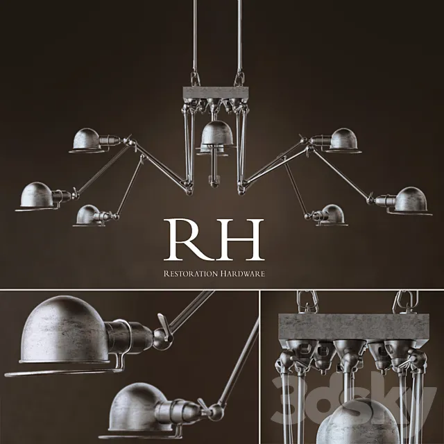 RH ATELIER CHANDELIER 3D Model RH ATELIER CHANDELIER 3D Model