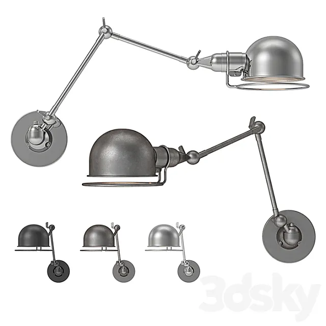RH – Atelier Swing-Arm Wall Sconce 3D Model