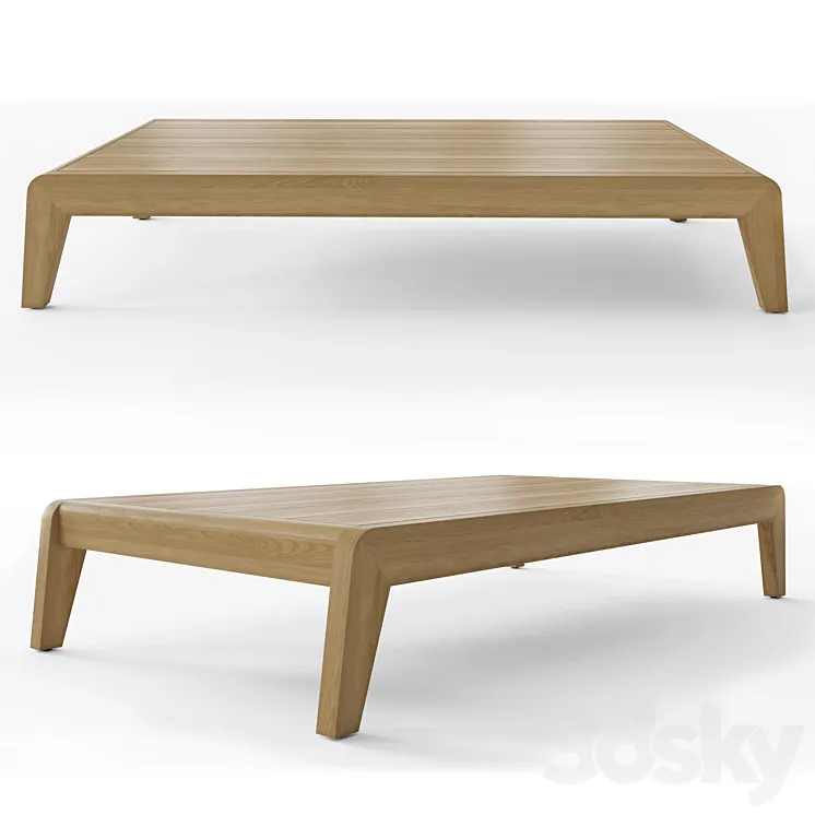 Rh Avila Teak Coffee Table 66 3D Model Free Download Rh Avila Teak Coffee Table 66 3D Model Free Download
