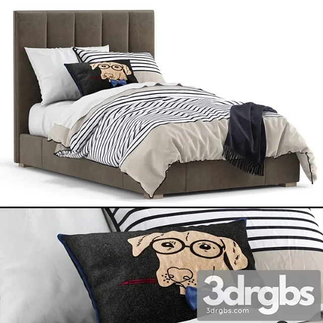 Rh baby & child carver bed 2 3D Model Download Rh baby & child carver bed 2 3D Model Download