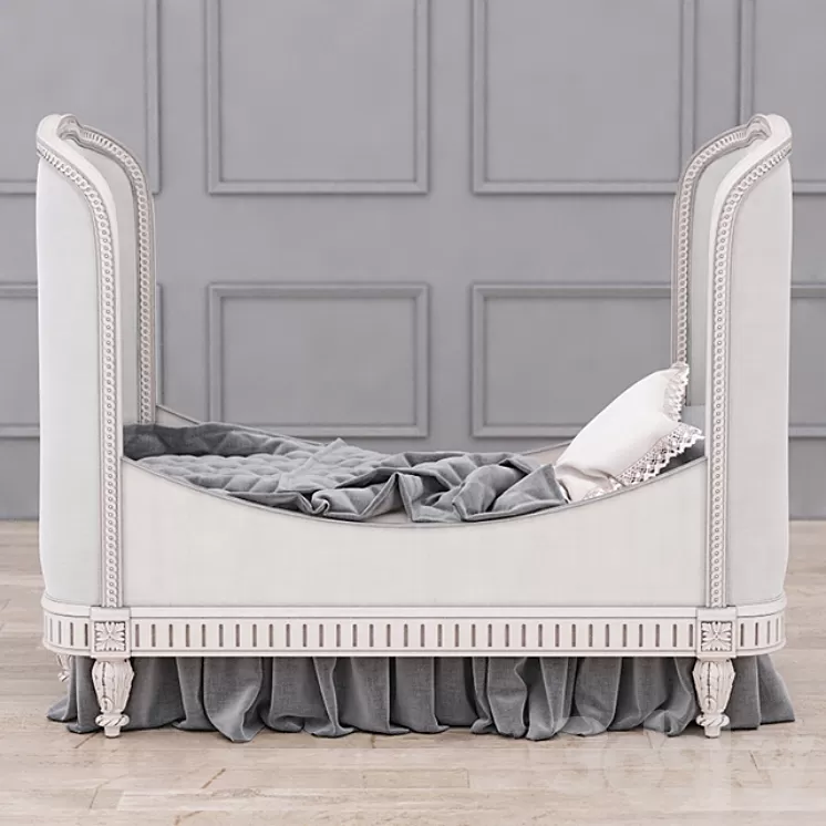 RH Belle Upholstered Toddler Bed (Antique Grey Mist) 3D Model RH Belle Upholstered Toddler Bed (Antique Grey Mist) 3D Model