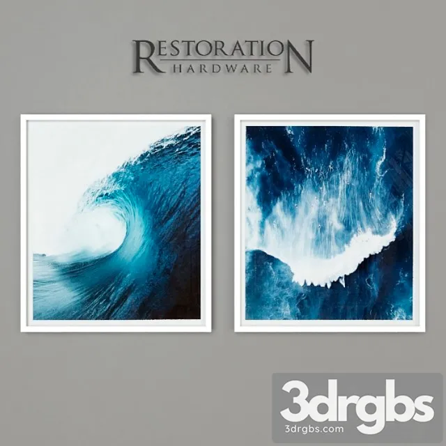 Rh big wave surf photography 3D Model Download