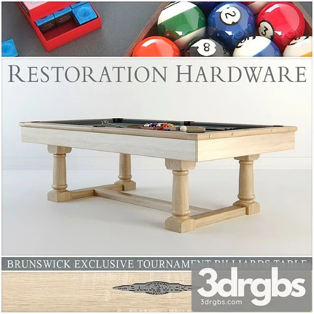 RH Brunswick Exclusive Tournament Billiards table 3D Model Download