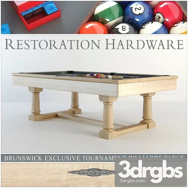 RH Brunswick Exclusive Tournament Billiards Table 3D Model Download RH Brunswick Exclusive Tournament Billiards Table 3D Model Download