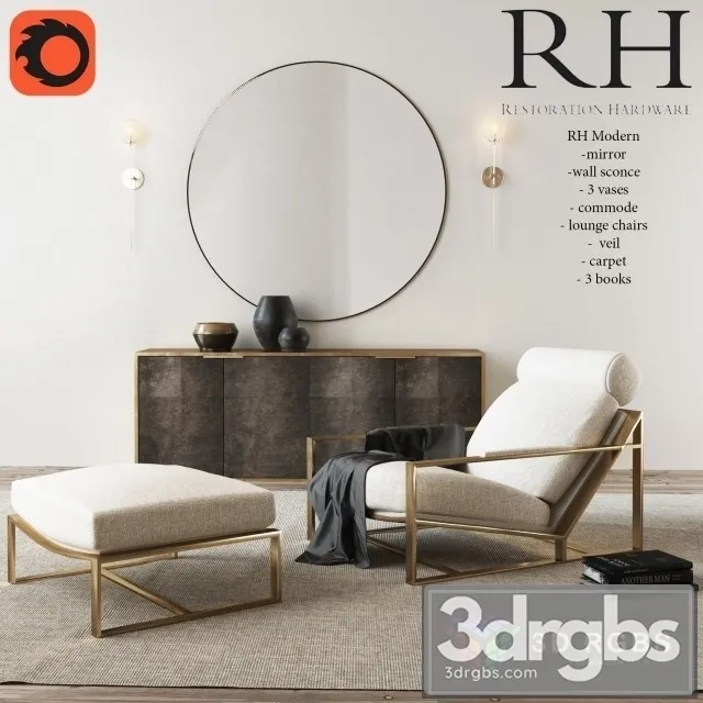 RH Chair Collections 3D Model Download