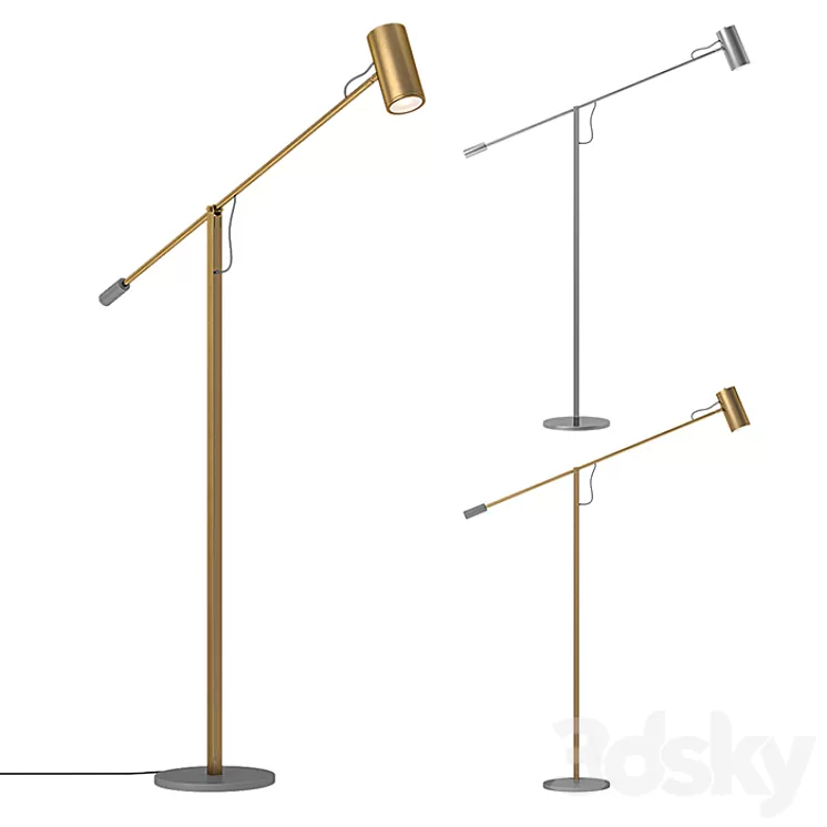 RH – Champeaux Cantilever Floor Lamp 3D Model RH – Champeaux Cantilever Floor Lamp 3D Model