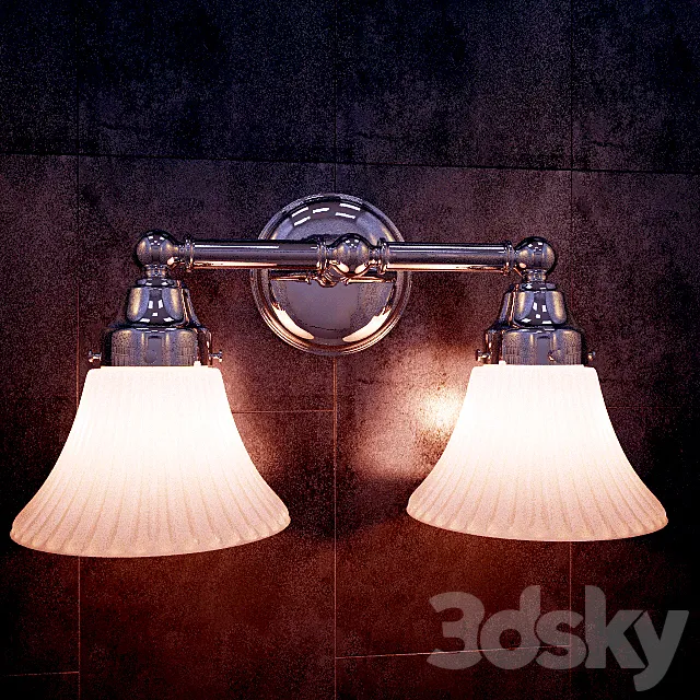 RH Chatham Double Sconce 3DModel RH Chatham Double Sconce 3DModel