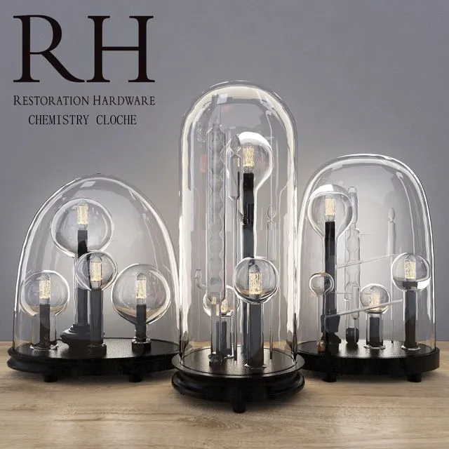 RH CHEMISTRY CLOCHE set 3D Model RH CHEMISTRY CLOCHE set 3D Model
