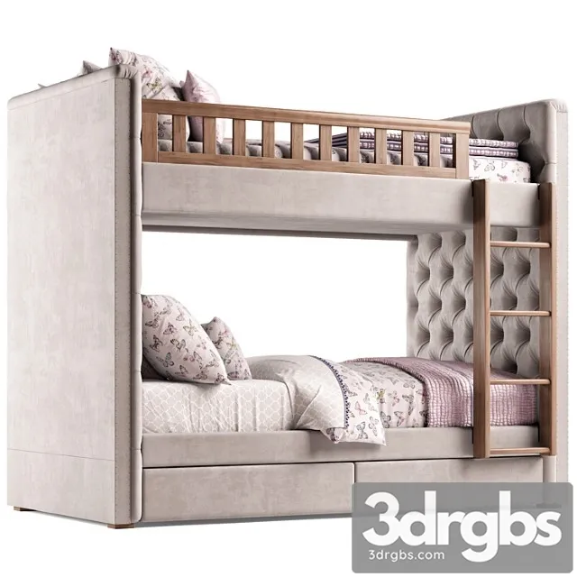 Rh Chesterfield Bed 1 3D Model Download