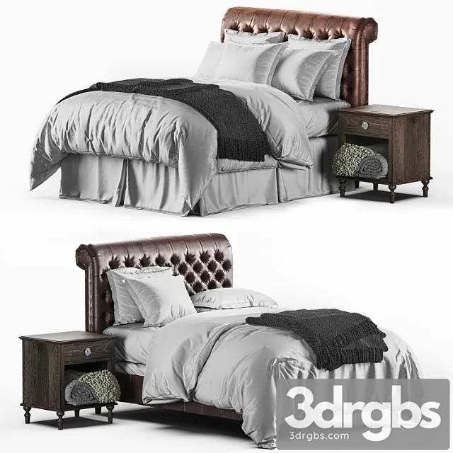 Rh Chesterfield Sleigh 2 3D Model Download Rh Chesterfield Sleigh 2 3D Model Download