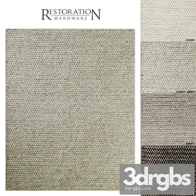 Rh chunky mini-diamond wool rug