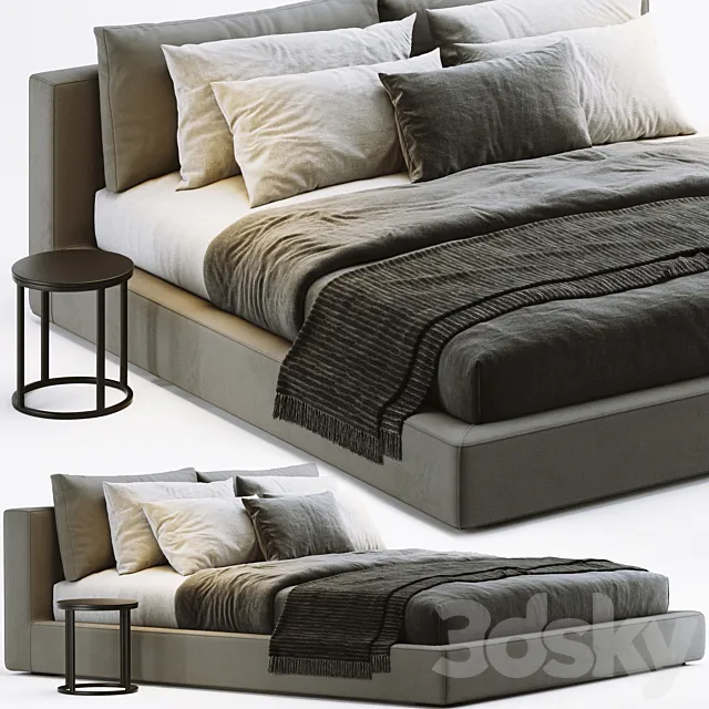 RH Cloud Platform Bed 3D Model RH Cloud Platform Bed 3D Model