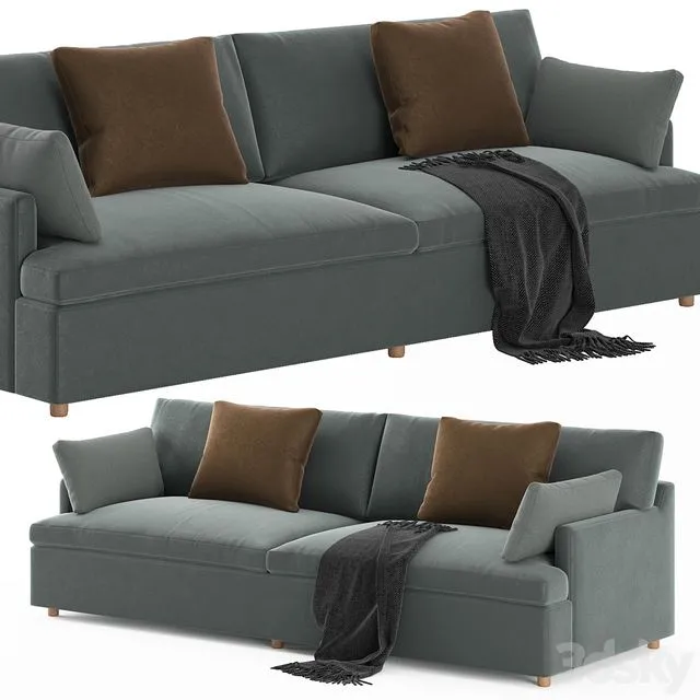 RH Cloud Track Arm Sofa 3D Model RH Cloud Track Arm Sofa 3D Model