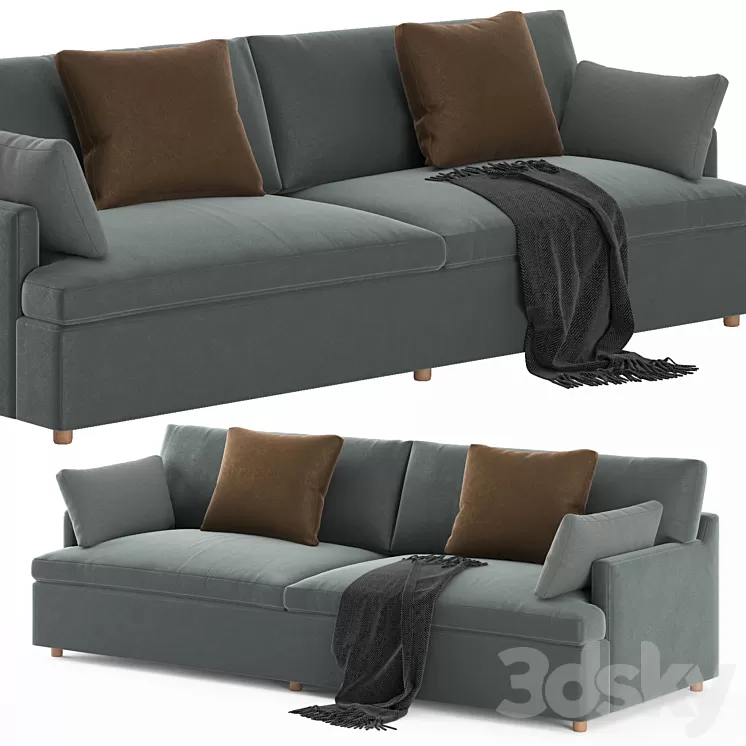RH Cloud Track Arm Sofa 3D Model