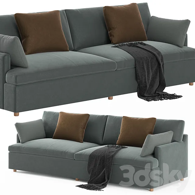 RH Cloud Track Arm Sofa 3DModel