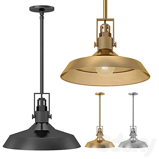 RH – Condorcet Metal Shade Pendant 3D Model