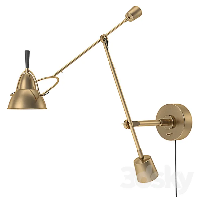 RH – Counterpoise Swing-Arm Sconce 3D Model