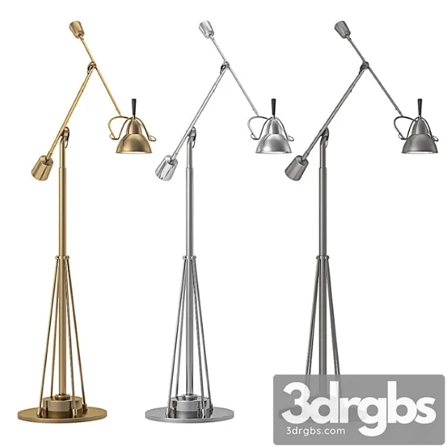 Rh – counterpoise task floor lamp 3D Model Download