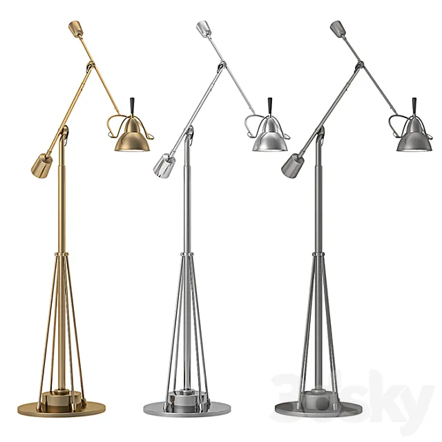 RH – Counterpoise Task Floor Lamp 3D Model