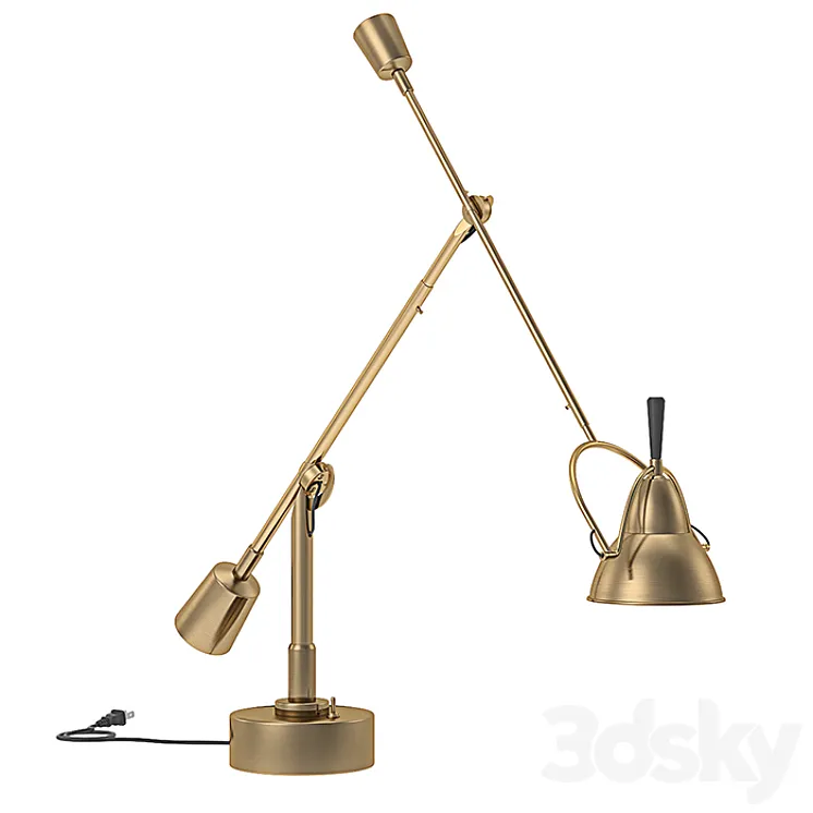 RH – Counterpoise Task Table Lamp 3D Model Free Download RH – Counterpoise Task Table Lamp 3D Model Free Download