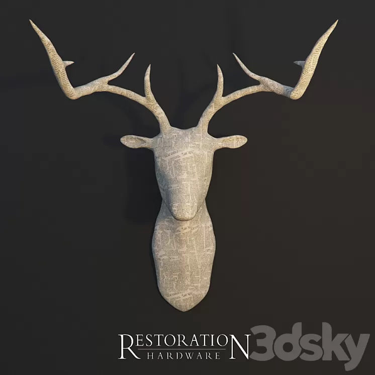 RH. DEER HEAD 3D Model