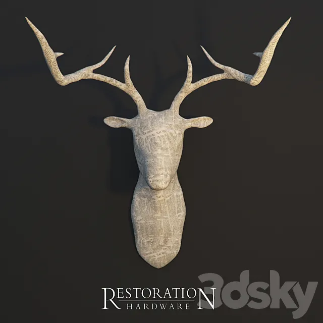 RH. DEER HEAD 3DModel RH. DEER HEAD 3DModel